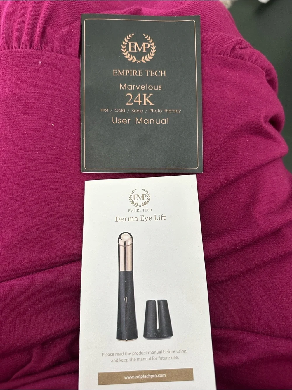 24K Gold Plated Facial Massager - Black